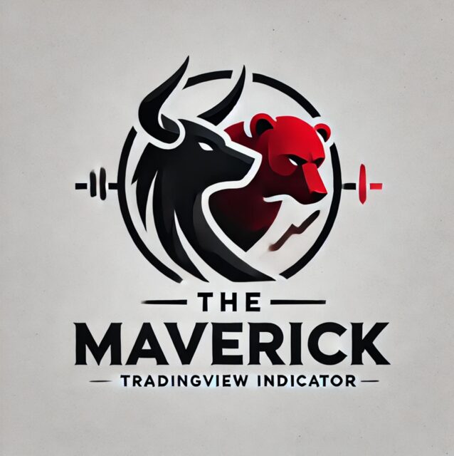 The Maverick TradingView indicator logo: a bull and a bear inside a circle.